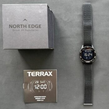 водостійкий тактичний годинник North Edge Terrax Black