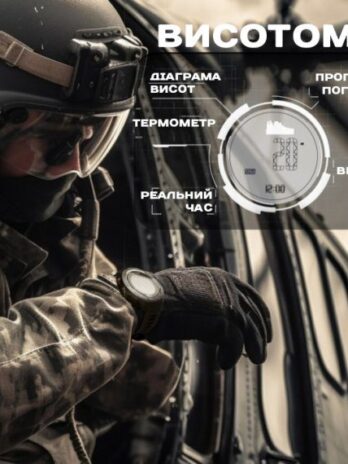 водостійкий тактичний годинник North Edge Vertico з компасом