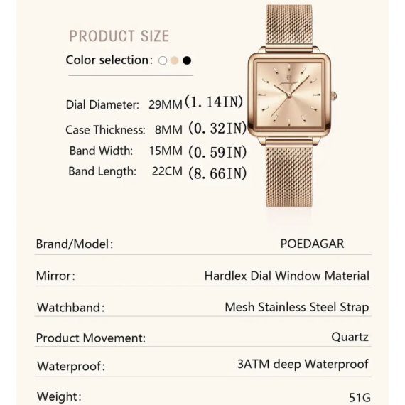 Жіночий годинник Poedagar Annet - Зображення 2