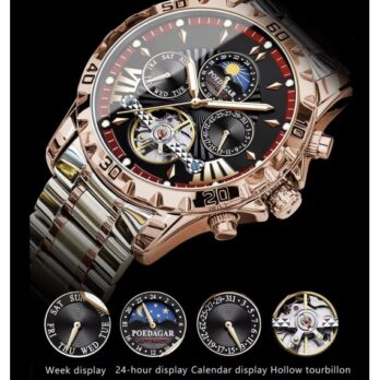 механічний годинник Poedagar Mechanical