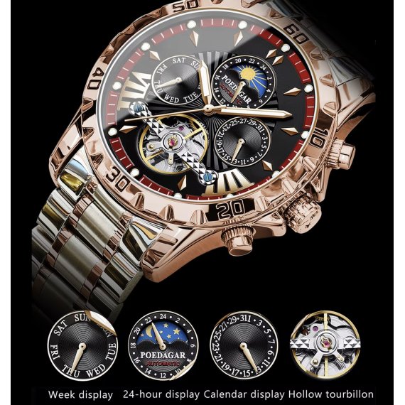 механічний годинник Poedagar Mechanical - Зображення 5