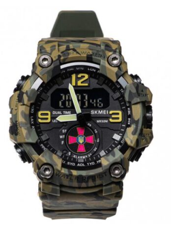 Чоловічий водостійкий тактичний годинник Skmei Brave ЗСУ