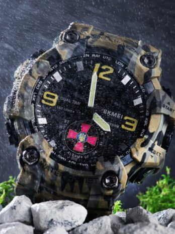 Чоловічий водостійкий тактичний годинник Skmei Brave ЗСУ