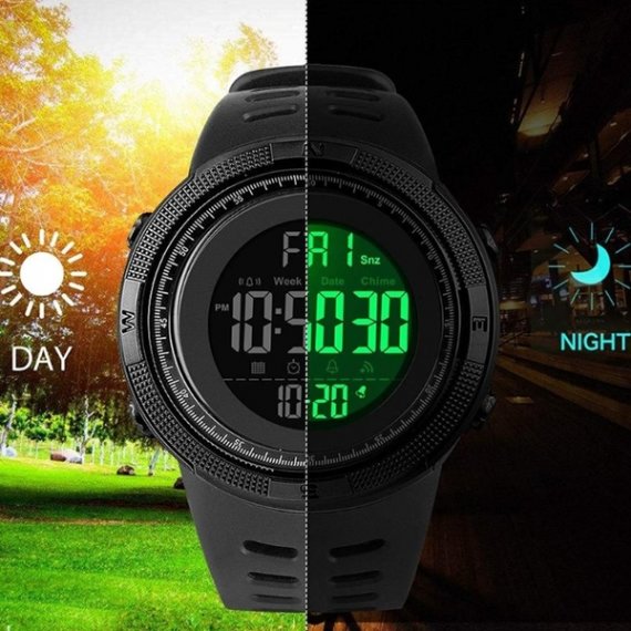 водостійкий тактичний годинник Skmei Amigo - Зображення 4