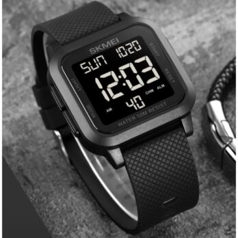 водостійкий тактичний годинник Skmei Chess Black