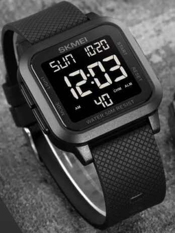 Водостійкий тактичний годинник Skmei Chess Black