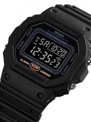 Водостійкий тактичний годинник Skmei Dron Black