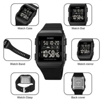 водостійкий тактичний годинник Skmei Hakaton Pro