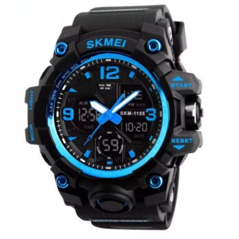 водостійкий тактичний годинник Skmei Hamlet Blue 1155B