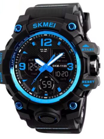 Водостійкий тактичний годинник Skmei Hamlet Blue 1155B