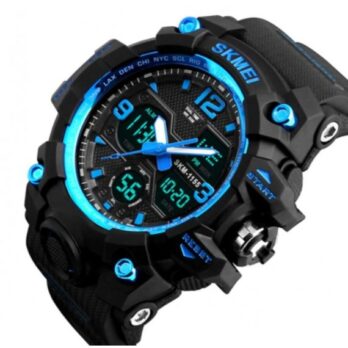 водостійкий тактичний годинник Skmei Hamlet Blue 1155B