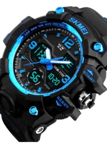 Водостійкий тактичний годинник Skmei Hamlet Blue 1155B