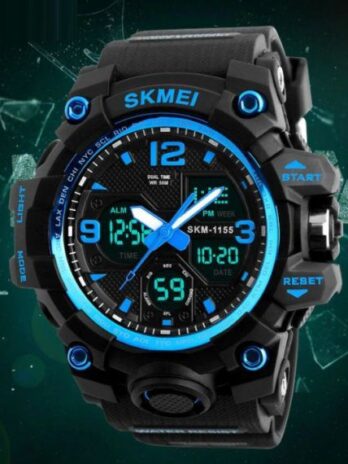 Водостійкий тактичний годинник Skmei Hamlet Blue 1155B