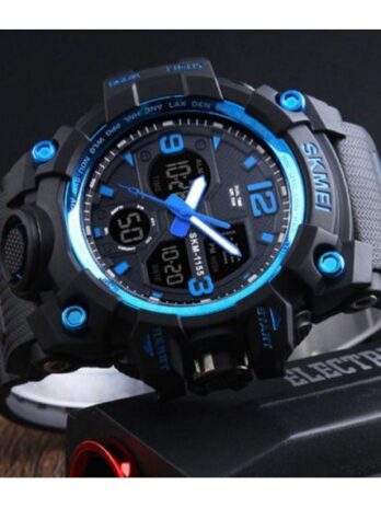 Водостійкий тактичний годинник Skmei Hamlet Blue 1155B