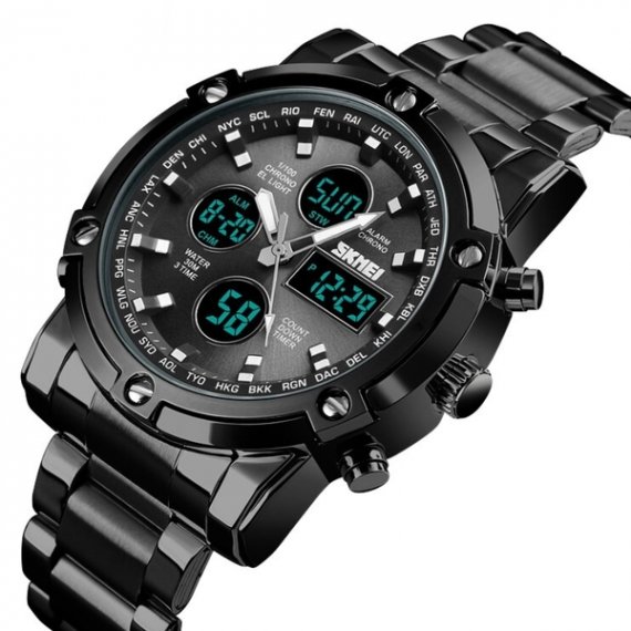 тактичний годинник Skmei Molot Limited AllBlack - Зображення 5