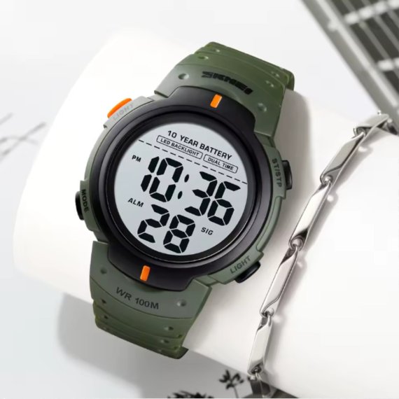 тактичний годинник Skmei Neon 10 Bar - Зображення 4