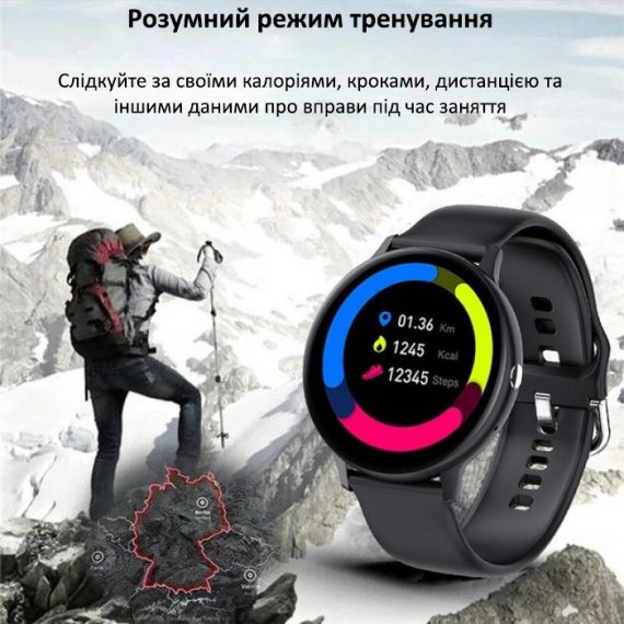 Розумний смарт годинник Smart Classic Black - Зображення 4