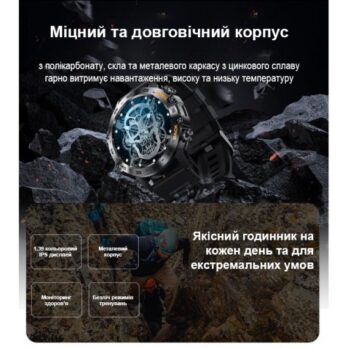 Розумний смарт годинник Smart Delta K52 Black, 2 ремінці