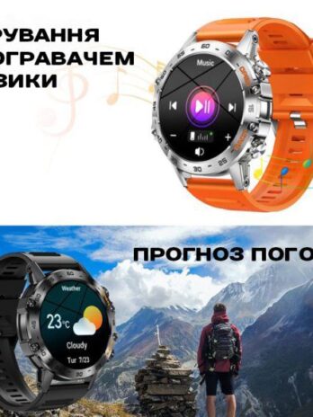 Розумний смарт годинник Smart Delta K52 Black, 2 ремінці