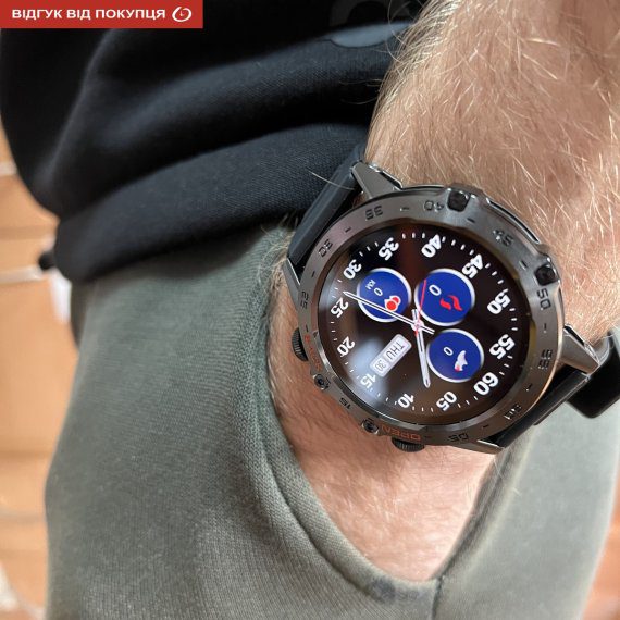 Розумний смарт годинник Smart Delta K52 Black, 2 ремінці - Зображення 2