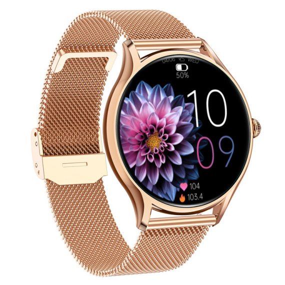 Розумний смарт годинник Smart Milano Gold Steel, 2 ремінці - Зображення 6