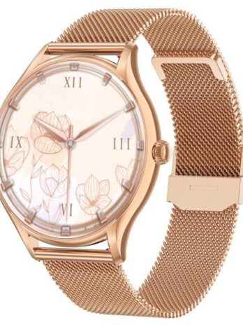 Розумний смарт годинник Smart Milano Gold Steel, 2 ремінці