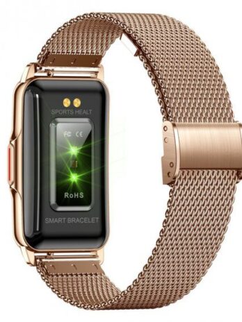 Розумний смарт годинник Smart Mioband Nano+ Gold, 2 ремінці