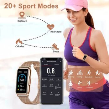 Розумний смарт годинник Smart Mioband Nano+ Pink, 2 ремінці