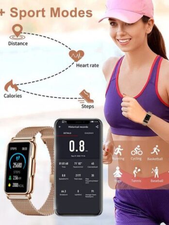 Розумний смарт годинник Smart Mioband Nano+ Pink, 2 ремінці