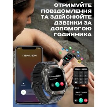 Розумний смарт годинник Smart Racer K+ Steel з компасом