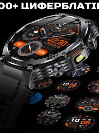 Розумний смарт годинник Smart Surf X Pro Black Steel, 2 ремінці