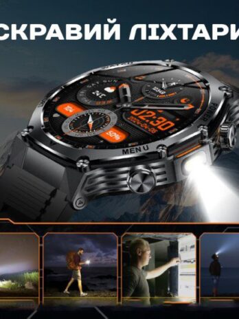 Розумний смарт годинник Smart Surf X Pro Black Steel, 2 ремінці