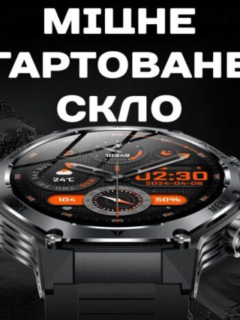 Розумний смарт годинник Smart Surf X Pro Black Steel, 2 ремінці