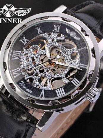 механічний годинник Winner Black