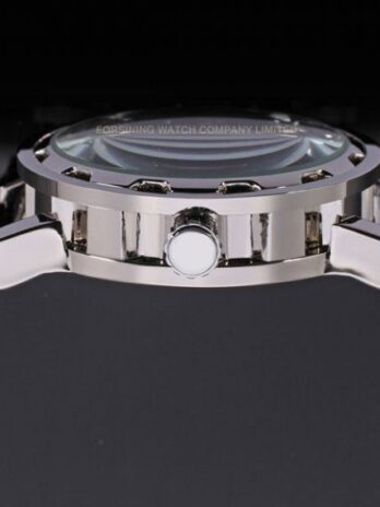 механічний годинник Winner Black Textile Classic, 2 ремінці