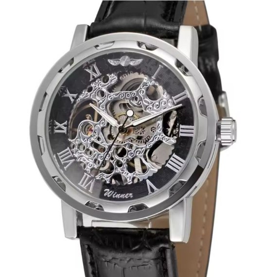 механічний годинник Winner Black - Зображення 8