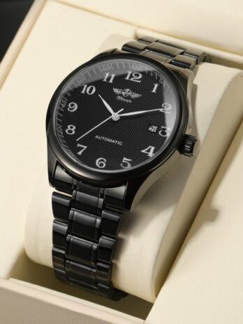 механічний годинник Winner Handsome Black