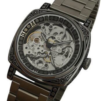 механічний годинник WishDoIt Baron Steel, 2 ремінці